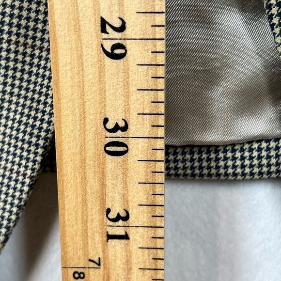Brooks Brothers 41R Made in Italy 100% Wool Houndstooth 2 Button Blazer Coat - Picture 14 of 16